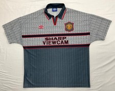 Umbro Manchester United 1995-1997 VINTAGE Away Football Shirt Soccer Jersey, XXL