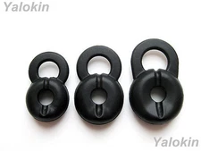 3pcs New Black Adapters Eartips Earbuds Gels Motorola H270 H375 H385 H390 H560