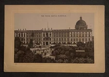 JERSEY COFFEE PHOTO LITHOGRAPHED TRADE CARD ~ THE ROYAL CASTLE BERLIN GERMANY