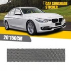 Car Van Mpv Windscreen Sun Shade Visor Glare Strip Mesh Black Squinting Aid Rap