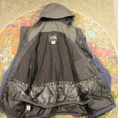 スキー The North Face RTG HYVENT JACKET NS15805 The North Face Hyvent Jacket Men S Blue Hooded Waterproof