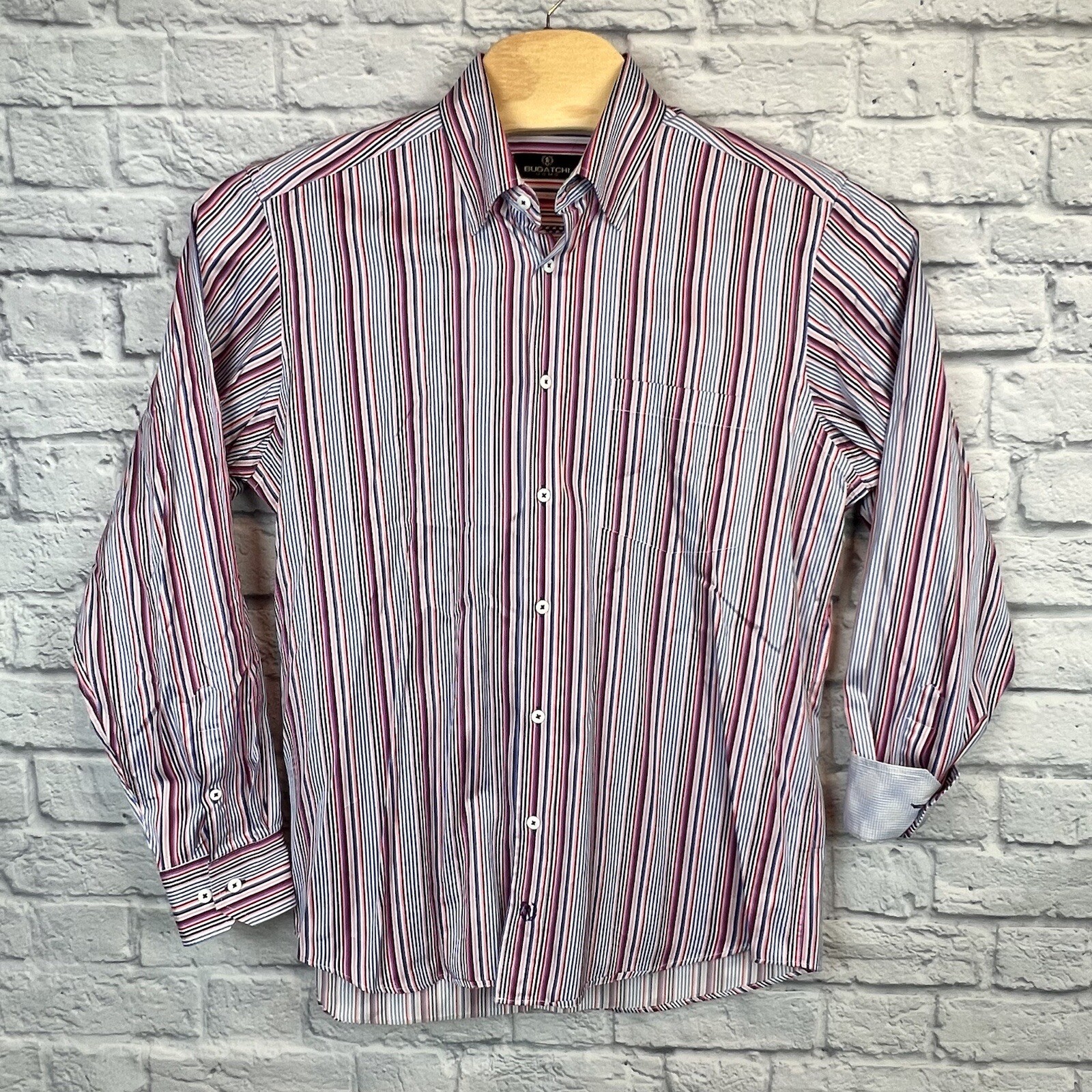 Bugatchi Men Multicolor Button Down Long Sleeve C… - image 2