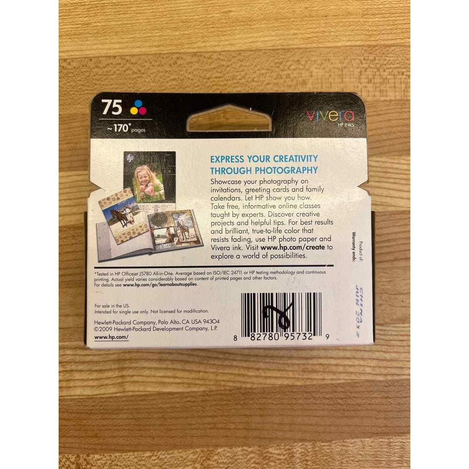 Tóner tricolor HP 75 (CB337WN-140) caducidad 06/12 Foto 2 de 4