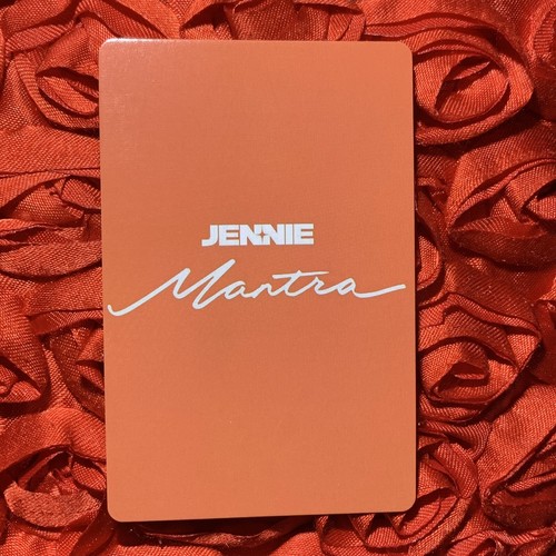 JENNIE MANTRA SET KPOP Girl Photo Card SOLO Black Pink Hot LA BABE - Picture 2 of 2