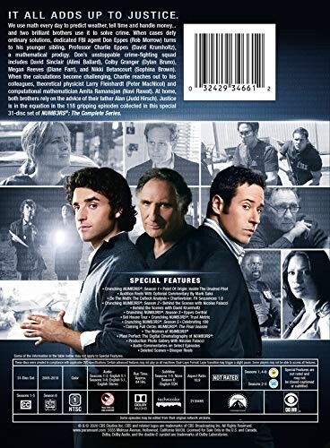 Numbers The Complete Series (DVD,31-Disc Set,2020,Seasons 1-6) NEW