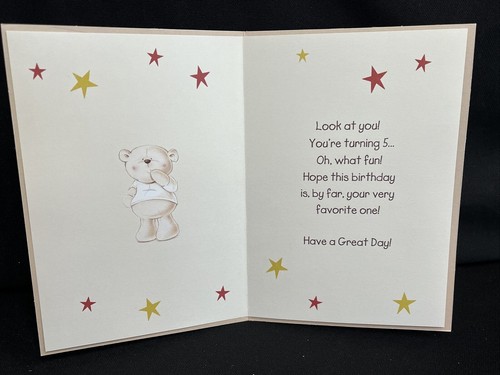 Happy 5th Birthday Greeting Card w/Envelope - 第 2/4 張圖片