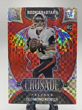 2022 ROOKIES STARS CRUSADE RED PLAID ROOKIE DESMOND RIDDER ATLANTA FALCONS Cr-22