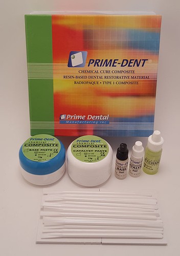 Prime Dent Dental Chemical Self Cure Composite Kit 15gm15gm &amp;amp;amp; Bonding USA Made