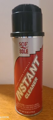 Vtg 2002 Sof Sole Instant Cleaner Fast Acting Formula - No CFC's USA 6 oz 