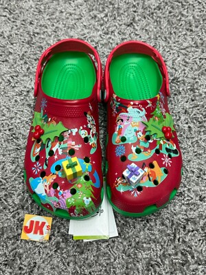 Men\'s 11 Crocs Disney Classic Christmas Clog 209363 3E8 Red and Green Crocs Disney Classic Christmas Clog 209363 3E8 Red Green  main image 4