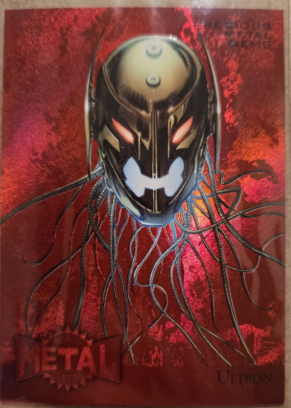 2015 Marvel Retro Fleer Red PMG Precious Metal Gem #39 Ultron 76/100