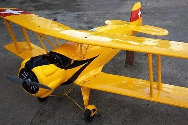 Seagull Models Bucker BU-133 BU133 RC Remote Control Airplane Jungmeister Yellow - Image 3 of 4