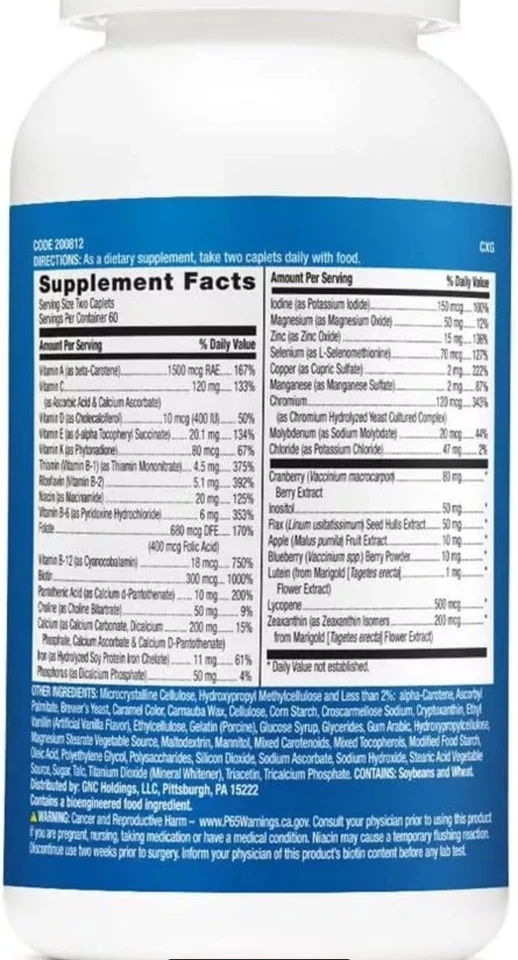 Multivitamínico adolescente Milestones para niños 12-17 apoya la energía-músculo-piel-inmunidad Foto 3 de 4