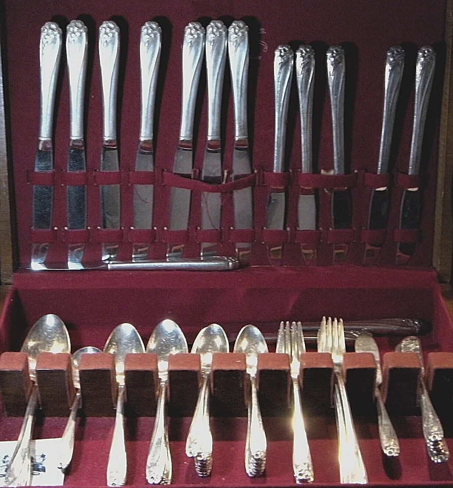 Cubiertos International Silver 1847 Rogers Bros. Daffodil Silver Plate Foto 3 de 4