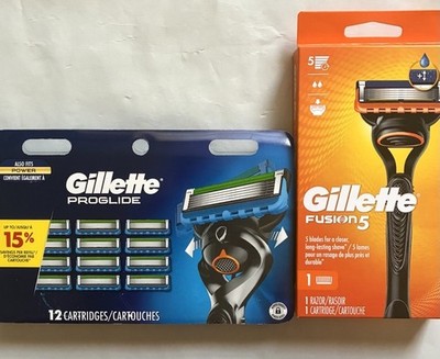 Gillette Fusion5 ProGlide Men s Razor Blade Refills, 12PK+ Razor Handle