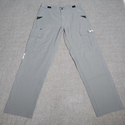 Pelagic Polaris Performance Fishing Pants 30 X 31 Gray Nylon (Repaired)
