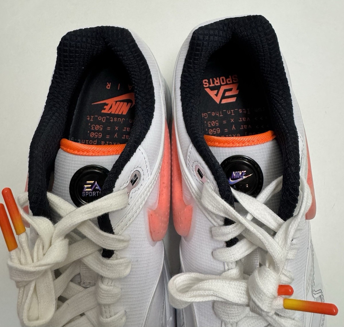 Nike Mens Air Max 1 EA x Madden Shoes Sz 10.5 NEW Sneaker HQ3503-100 UNRELEASED EA Sports x Nike Air Max 1  main image 3