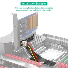 M.2 Key M 4.0 to PCI-e 4.0 4X Nvme 4.0 to PCI-e PCI-Express 4X Extension Cable