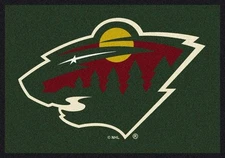8x11 Milliken Minnesota Wild Sports NHL Spirit Area Rug - Approx 7'8"x10'9"