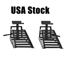 US Stock 2Pack  Automotive Car Truck Service Ramps Lifts  Hydraulic Vehicle Ramp