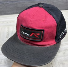 Honda Civic Type R Hat Y2K VTG One Size Adult Racing Baseball Cap Red Black