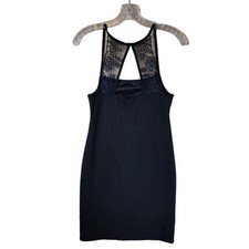 Lulus Mini Dress M Women Bodycon Black Lace Trim Fully Lined Cocktail Party LBD