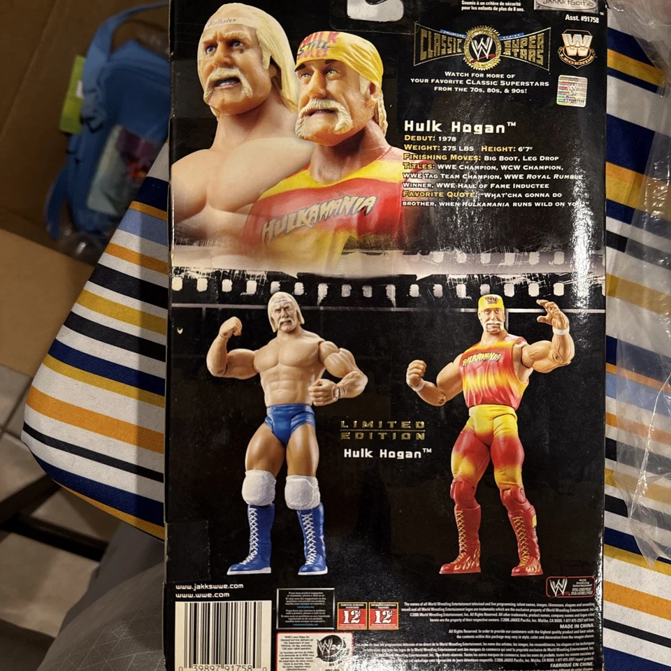 Figura de acción WWE Classic Superstars Hulk Hogan edición limitada Jakks 2006 Foto 4 de 4