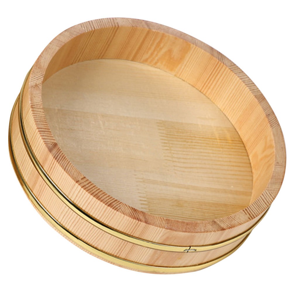 Cubo redondo contenedor de sushi decoraciones japonesas para servir en restaurante