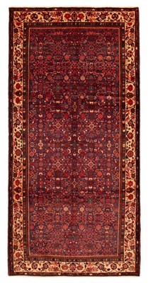Vintage Hand-Knotted Area Rug 5'5'' x 11'3'' Traditional Oriental Wool Carpet