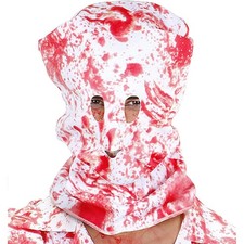 BLUTIGE MASKE LARVE Psychopathen Kidnapper Killer Horror Halloween Kostüm Party