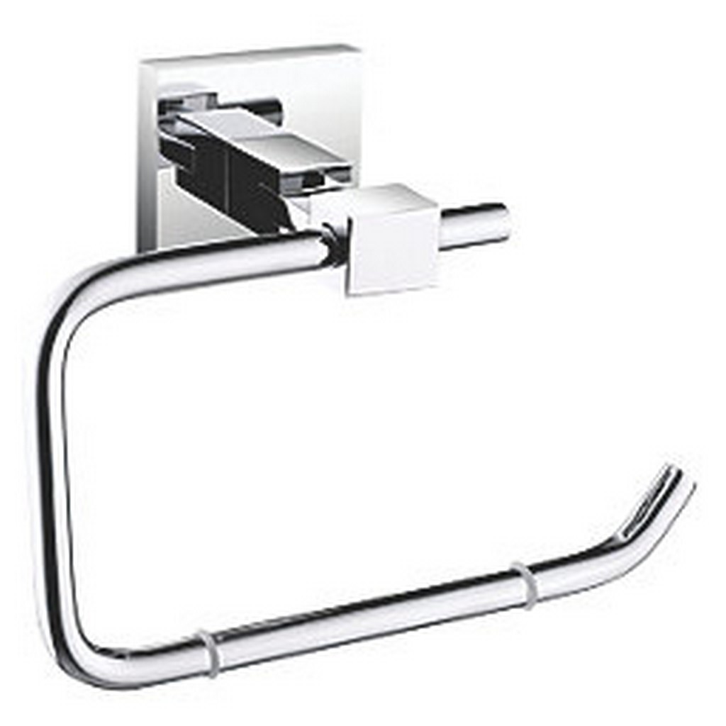 Bristan SQ ROLL C Square Toilet Roll Holder Brass Chrome Plated