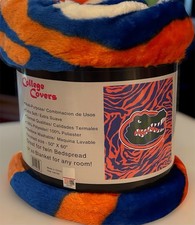 Florida Gators Soft Raschel Plush Throw Blanket College Covers 50 X 60 NEW
