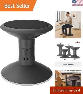 Active Wiggle Stool Adjustable Height Wobble Chair for Kids Classroom Home