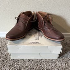 Timberland Boot Company Men's Brown Leather Chukka Boots Lace-Up US 8M