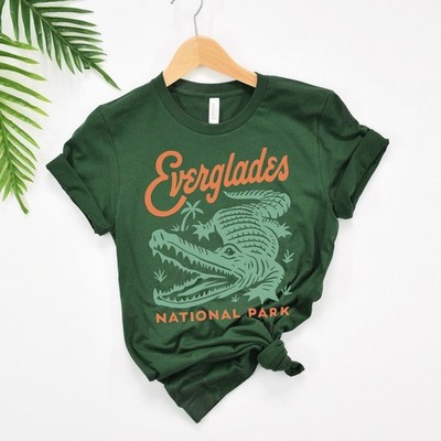 Vintage Everglades Florida National Park Unisex Graphic Tee Cotton