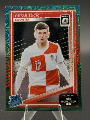 2025-26 Panini Donruss Road to World Cup Petar Sucic Optic RC Teal Mojo /49🔥💎