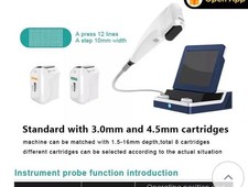 9D HIFU face and body Contour device w/ 2 Cartridges, Probe & Hard Carry Case