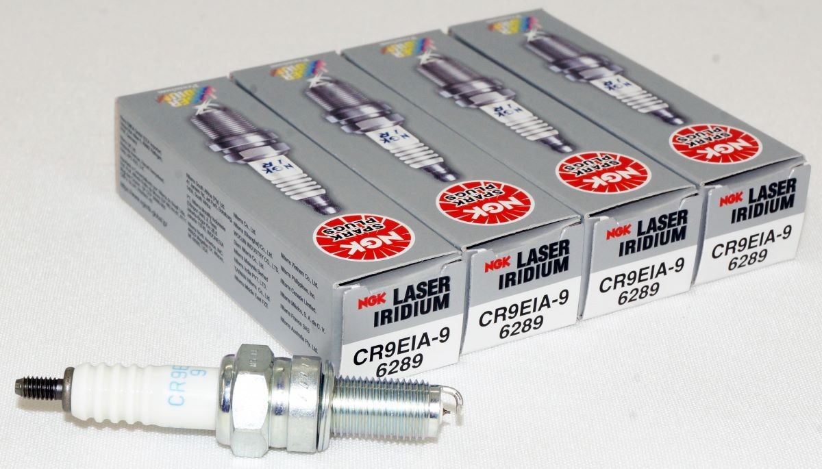 4 Pack Genuine NGK 6289 Laser Iridium Spark Plugs CR9EIA-9 for Kawasaki  Suzuki