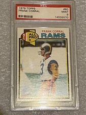 1979 Topps Football Frank Corral #80 (Rookie Card) PSA9 PSA. rookie card picture