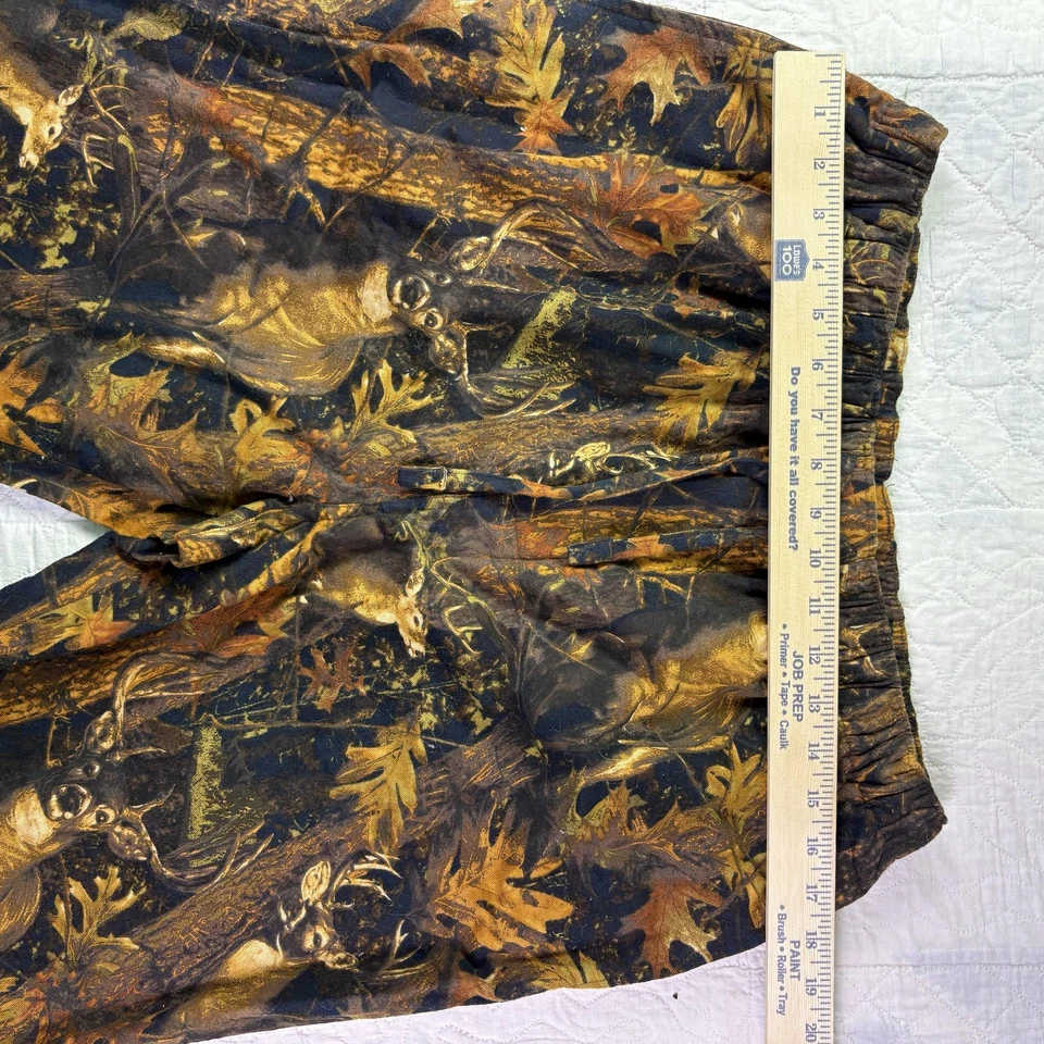 Pantalones para dormir North River Lounge para hombre grandes camuflados ciervos caza 100 % algodón al aire libre Foto 4 de 4