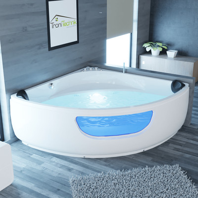Whirlpool Badewanne Eckwhirlpool Eckbadewanne Whirlwanne 2 Personen Wanne NEU