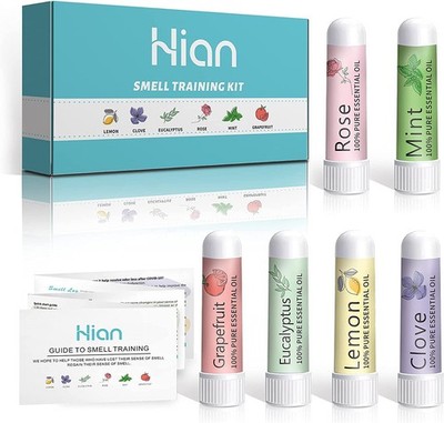 Hion Geruchstrainingsset, 6 ätherische Öle, Olfactory Kit hilft... 
