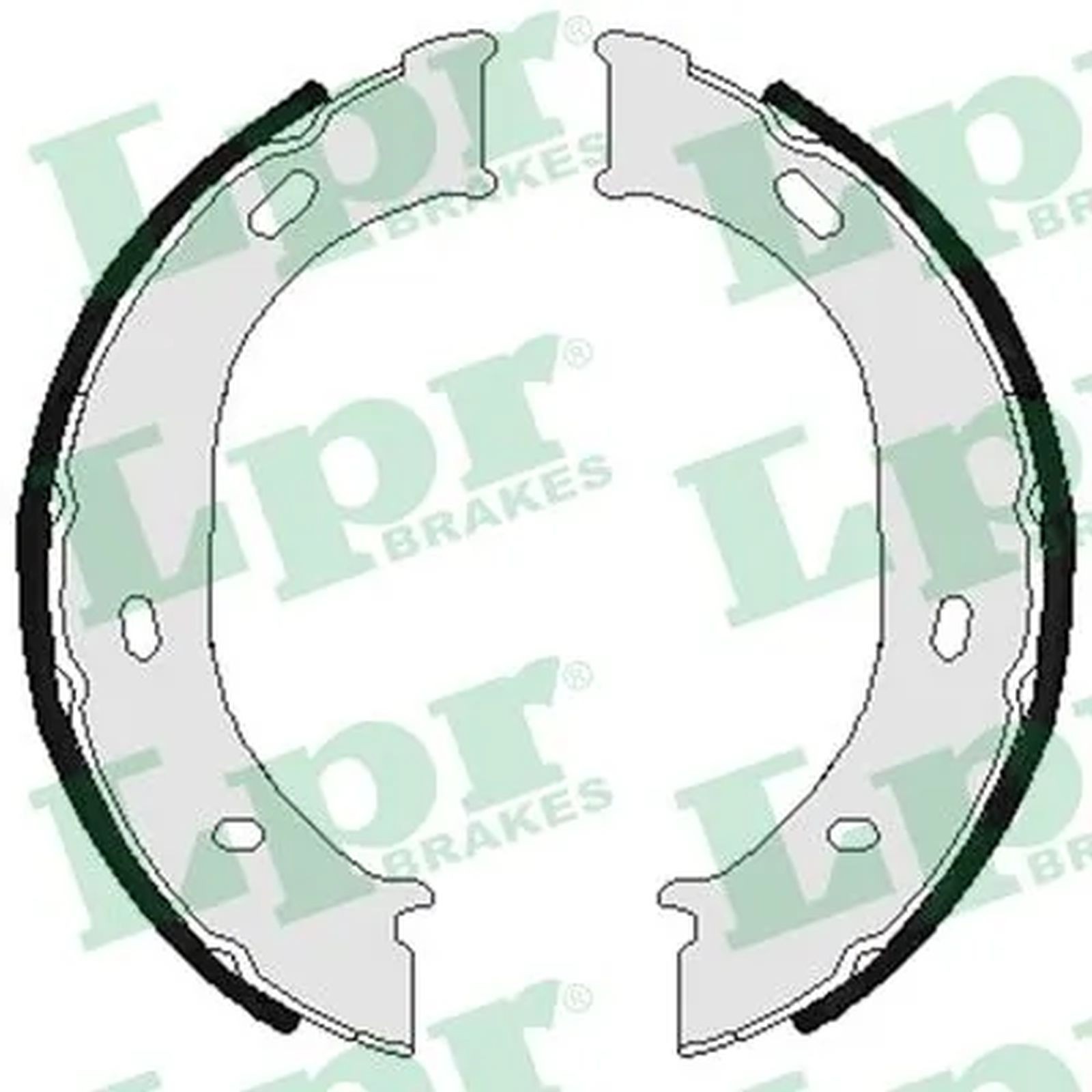ORIGINAL® Lpr 07960 Bremsbackensatz, Feststellbremse Hinten für VW LT 28-46 II