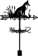 Fox Weather Vane Meadow Fox Weathervanes Wind Vane for Garden Animal Wind Direc