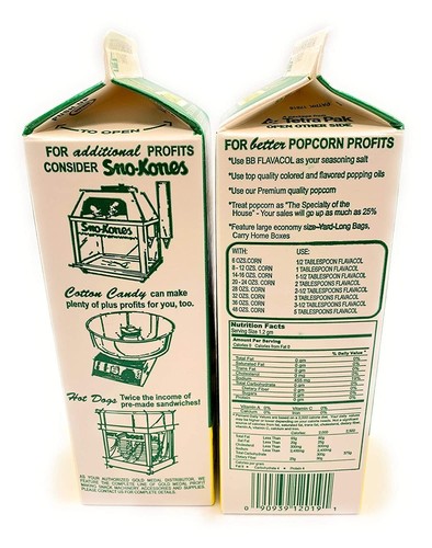 Sale Popcorn Flavacol Burro 35 oz Better - 1 scatola - Foto 2 di 3