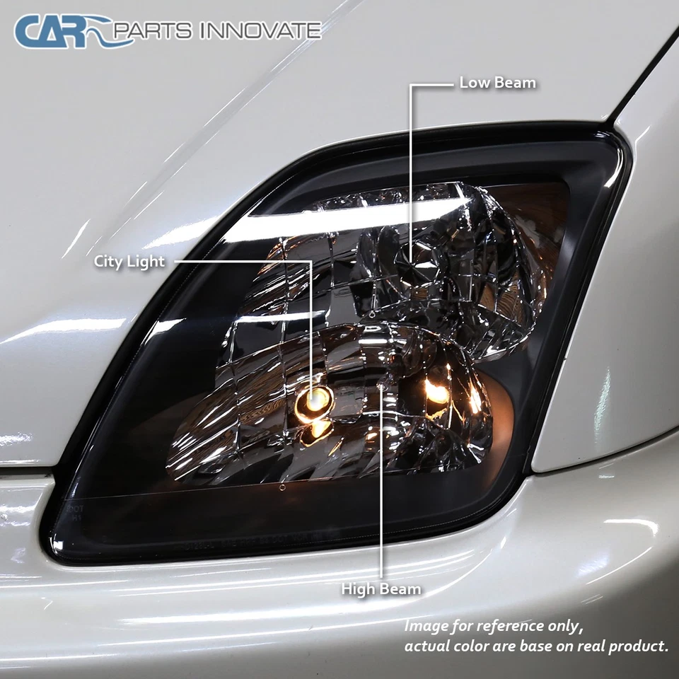 Fits 1997-2001 Honda Prelude Black Headlights Head Lamps Left+Right Assembly Foto 4 de 4