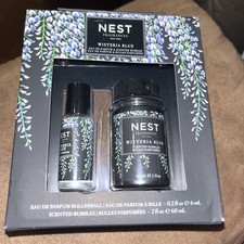 NEST Wisteria Blue Eau de Parfum Rollerball 6ml  Scented Bubbles 60ml Set NIB