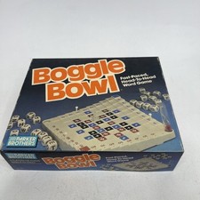 Boggle Bowl Word Game by Parker Brothers 1987 Vintage Complete 3d
