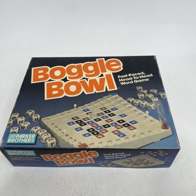 Vintage Parker Brothers 1987 Boggle Bowl Word Game Complete