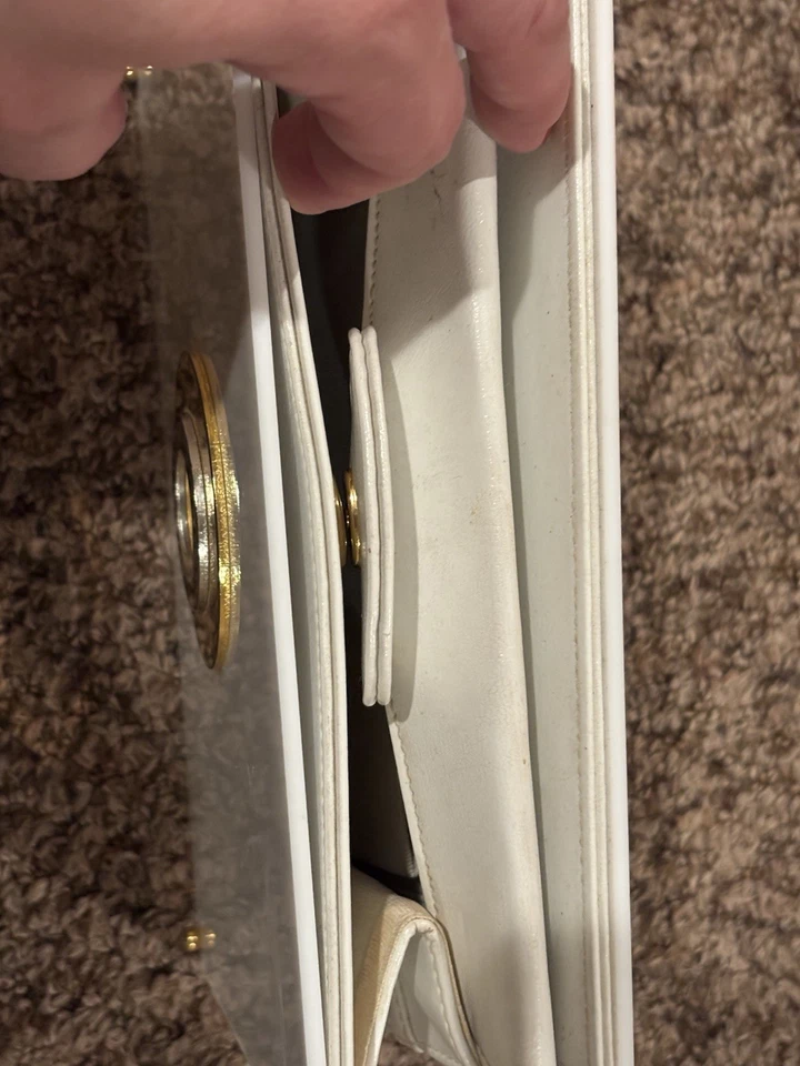 Bolso de mano vintage mod de plástico blanco Foto 3 de 4